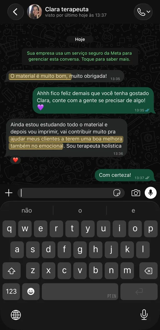 Depoimento: Clara, terapeuta holística