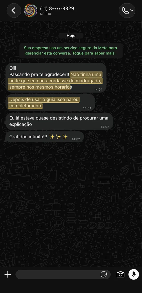 Depoimento: Acordava de madrugada
